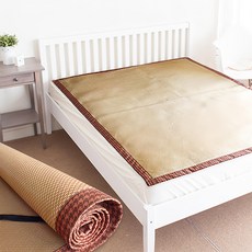 C.G.&C. S.M.C. 凱蕾絲帝 3D止滑立體柔藤透氣紙纖涼蓆 台灣製, 涼感墊, 棕色