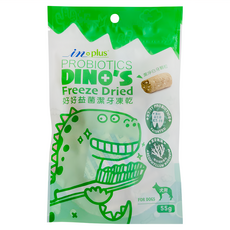 in plus 贏 好好益菌潔牙凍乾 犬用, 55g, 雞肉, 1包