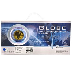 炫光磁懸浮地球儀，七彩LED燈光框架，斷電自動保護，靜音技術, 藍色