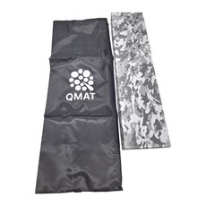 QMAT 折疊瑜珈墊 灰迷彩 4mm*60*180cm, 1個