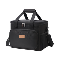 大容量保溫袋, 防水設計, 保溫3-4小時/保冷4-6小時, 手提肩背兩用, 黑色