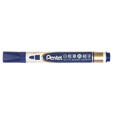 Pentel 飛龍文具 圓頭白板筆 細字, 藍色, 12支