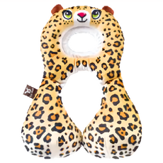 benbat 寶寶旅遊頸枕, 適用年齡: 1-4歲, 短毛絨材質, 花豹, 1個