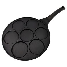 鋁 玉子薄煎餅不沾煎鍋 D-6542 7格, 26cm, 1個