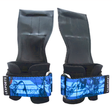 Lexports Fitness 勵動風潮 專業重訓健身皮革拉力帶 PRO & FIT 漫畫系列, PRO S/M, 艦長藍, 1雙