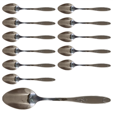 OSAMA 王樣 中餐匙 Set 高級不鏽鋼, 玫瑰花, 12支