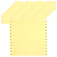 華麗牌 電腦列印標籤 單排 WL-5017Y 黃色, 600張, 1盒