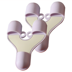 couselect 矽膠止滑手指防燙夾/取碗器/防燙手套 廚房工具 烘焙/烤箱/微波爐手套 10 x 8 x 2cm, 紫色, 2個