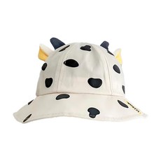 bebehome 日式嬰兒童可愛超萌造型帽 黑白色, 頭圍 46~50cm