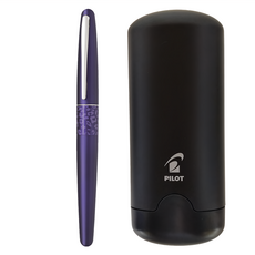 PILOT MR2 動物花紋鋼珠筆 (5色筆桿) 0.7MM 黑芯, 紫色, 1支