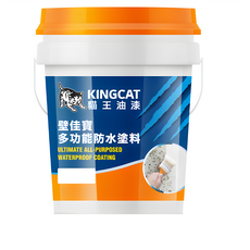 KINGCAT 貓王油漆 壁佳寶多功能防水塗料, K1-680-70百合白, 5加侖, 百合白, 18925ml, 1桶