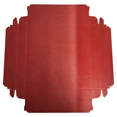 牛皮 酒紅 6吋乳酪蛋糕禮盒 (空盒) 台灣產地, 10個