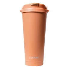LUVHOME 妝點家 口co雙享杯, 桃紅橙, 1個, 700ml