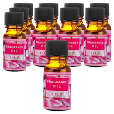 小麥購物 香薰精油 S123, 10瓶, 百合, 10ml