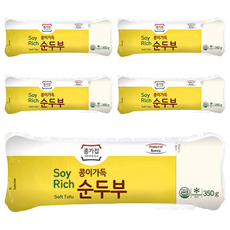 JONGGA 宗家府 火鍋專用嫩豆腐, 煮鍋專用, 獨特包裝更方便, 350g, 5包