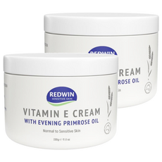 REDWIN 維他命E月見草油保濕霜, 330g, 四季可用 | 補水保濕 | 快速吸收, 2罐
