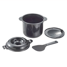 KKS 備長炭微波專用煮飯器 微波飯鍋 1.2L, 1個