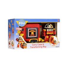 ROBOCAR POLI 波力 救援小英雄 ROI變形羅伊手提基地, 紅色, 1組