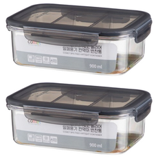 comet BPA Free 分格保鮮盒, 900ml, 2個