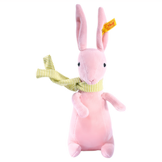 Steiff 德國金耳釦泰迪熊 瘋狂兔 黃標玩偶, 20cm, 粉紅色瘋狂兔, 1個