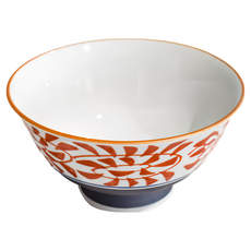 美濃燒 佐和陶瓷 飯碗 日本製 陶瓷 11.5 x 6 厘米 240毫升, 清秀赤唐草, 1個