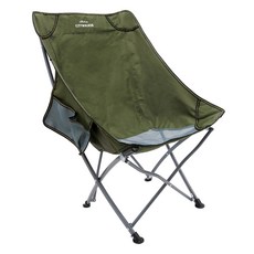 巧巧 城市漫遊高背露營摺疊椅 B9731, 軍綠色, 1個