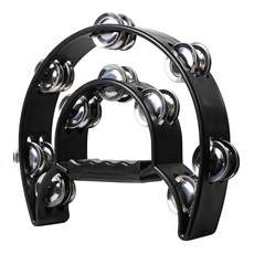 恩心樂器 半月鈴鼓,黑色,教學打擊樂器,節奏樂器,音樂啟蒙, 1個