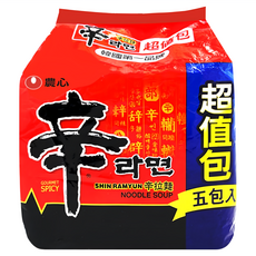 NONGSHIM 農心 辛拉麵超值組 120g, 5包