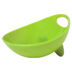 WETNoZ 時尚雙用碗, 高級耐熱塑膠, 單邊底部防滑橡膠, 1 Cup, 綠色, 1個