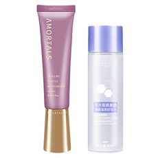 AMORTALS 柔光煥顏持妝隔離霜+卸妝水80ml 1組, 妝前打底, 溫和卸妝, 持久服貼, 隔離霜 + 卸妝水