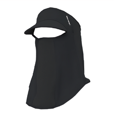 AREX SPORT 高爾夫防曬面罩親膚冰絲網眼護臉遮頸脖圍AS-3495 深夜黑, 1個
