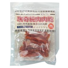 RICH.C 瑞奇 純肉肉乾 量販包 原味雞肉條 100%純肉製成 無添加防腐劑 不添加澱粉及肉粉, 新鮮雞肉, 350g, 1袋
