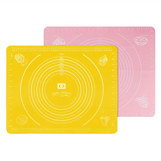 SHCJ 生活采家 揉麵矽膠墊 Set 2件, 約W50*L40cm，矽膠材質，可用於糕點類、揉麵、切麵等, 50 x 40cm, 1組