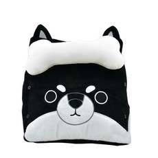 AllBeMine 歐比邁 柴犬 忠柴三角靠枕 黑色 (40*25cm)