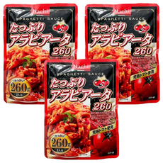 HACHI 義麵醬 日本原裝進口 蔬菜的鮮甜香氣配上嗆紅香辣紅醬, 260g, 3包