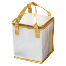 百貨King 蛋糕保冰袋 加固舒適手提 精緻拉鍊設計 全新升級 超防水材質, 白金色, 1個