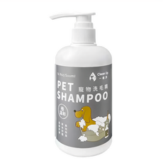 CLEAN UP 一噴淨 植萃低敏寵物洗毛精 無色, 500ml, 4瓶
