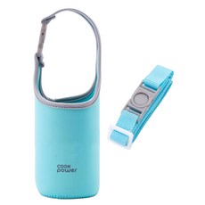 cook power 鍋寶 氣泡水機專用水瓶提袋 附背帶 500ml, 1個, 蒂芬妮藍