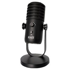 REAICE 台陞科技 4種指向電容式專業直播麥克風, 黑色, RM-01