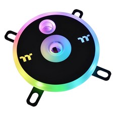 thermaltake 曜越 Pacific W5 CPU 水冷頭 RGB, 中央入水設計, 支援多平台, 絢麗燈光效果, 1個