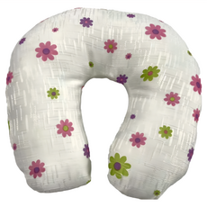 J&N 夏草U型枕 Set 2 100%聚酯纖維材質, 粉白色