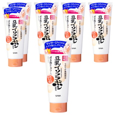 SANA 莎娜 豆乳美肌 保濕卸妝霜, 細緻光澤彈性, 自然按摩精油, 輕鬆卸除毛孔內彩妝, 180g, 6條