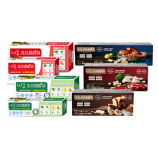 USii 高效鎖鮮袋全系列7件組 夾鏈袋 + 立體袋 + 食物專用袋, 混合型, 7件, 1組