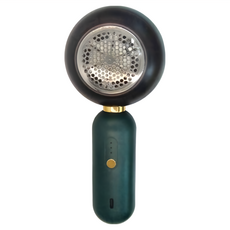 ESENSE 逸盛 USB充電式除毛球機 奢華版, 6葉式不鏽鋼刀片, 3段電力顯示, 2檔動力, 加厚不鏽鋼蜂巢網罩, 綠