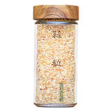 香料共和國 蒜粒，天然無添加，台灣蒜頭，玻璃瓶裝，各式料理適用, 60g, 1瓶