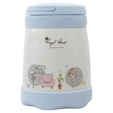 Royal House QQ塗鴨男孩 燜燒食物罐, 18-8不鏽鋼, 560ml, 1個