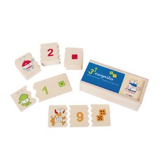 beleduc 趣味配對 數字和配對 Set, 3歲以上, 木製玩具, 1組