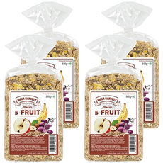 MEGA HARVEST 德國天然什錦榛果穀片, 整顆穀粒切片, 500g, 4包