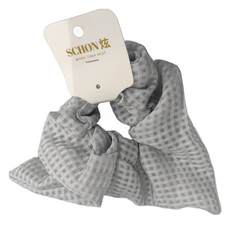 SCHÖN 日本造型大圈束, 雪紡紗髮圈, 9公分*20公分, 藍色