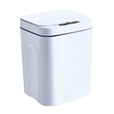 智能感應垃圾桶 21.5 x 20.5 x 34.5cm 電池款 16L, 白色, 1層
